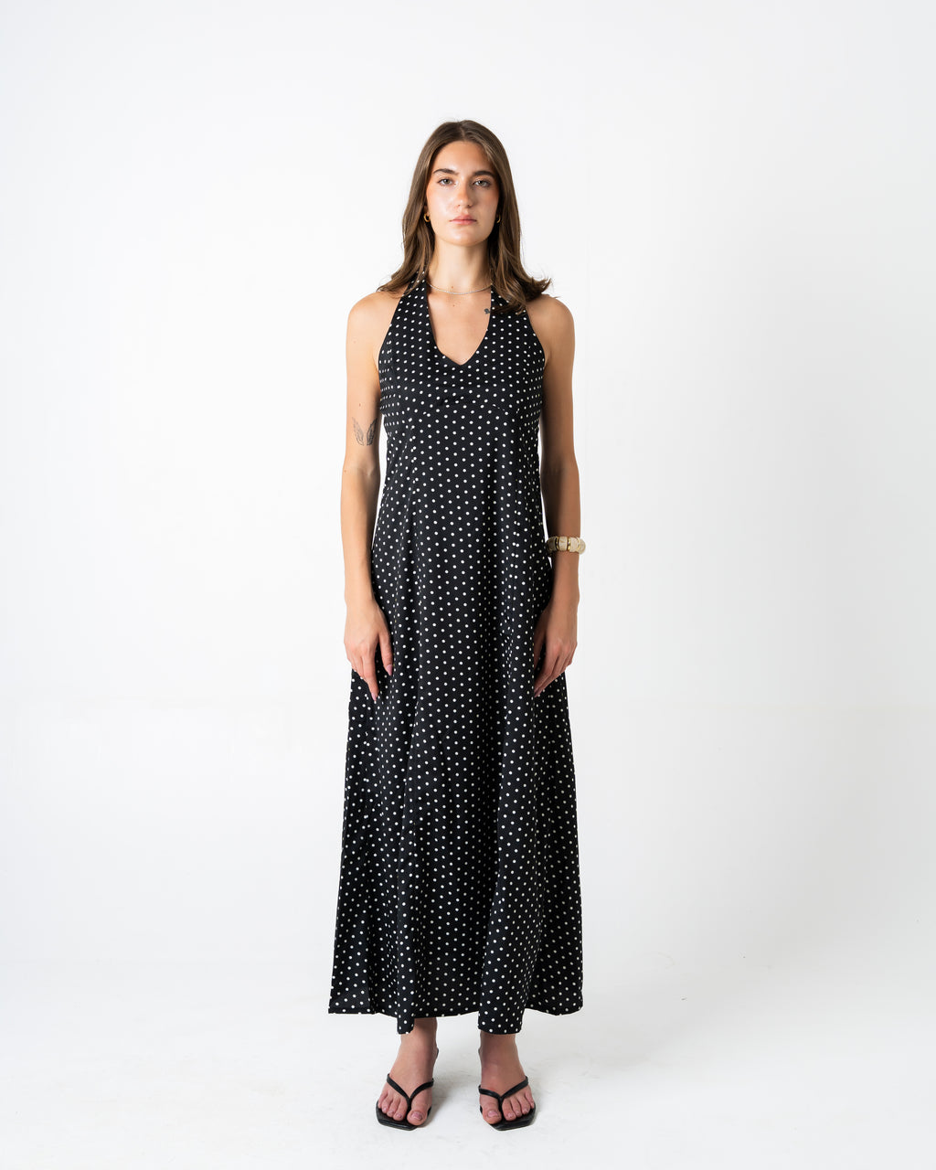 Polka Dots Dress - Black