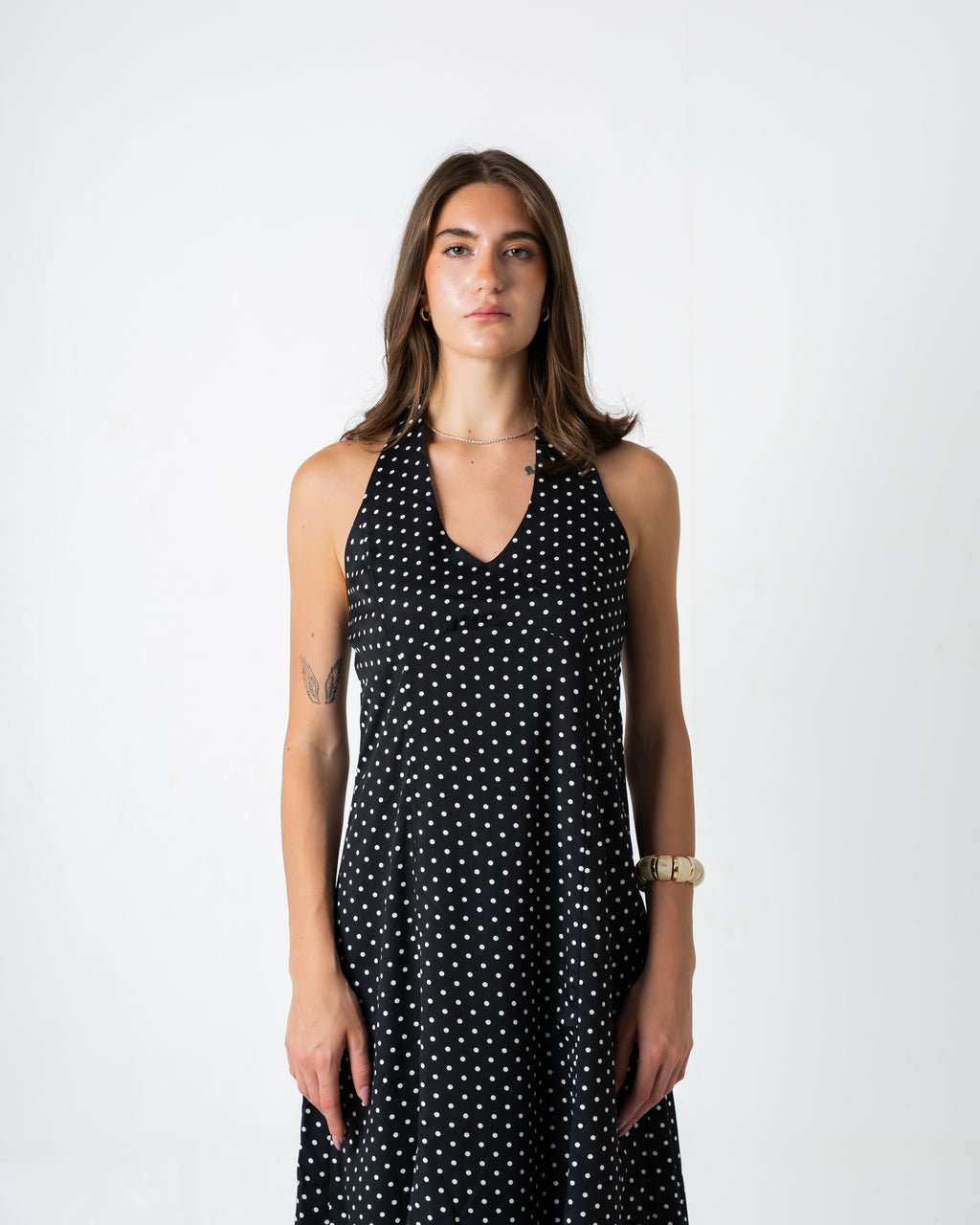 Polka Dots Dress - Black