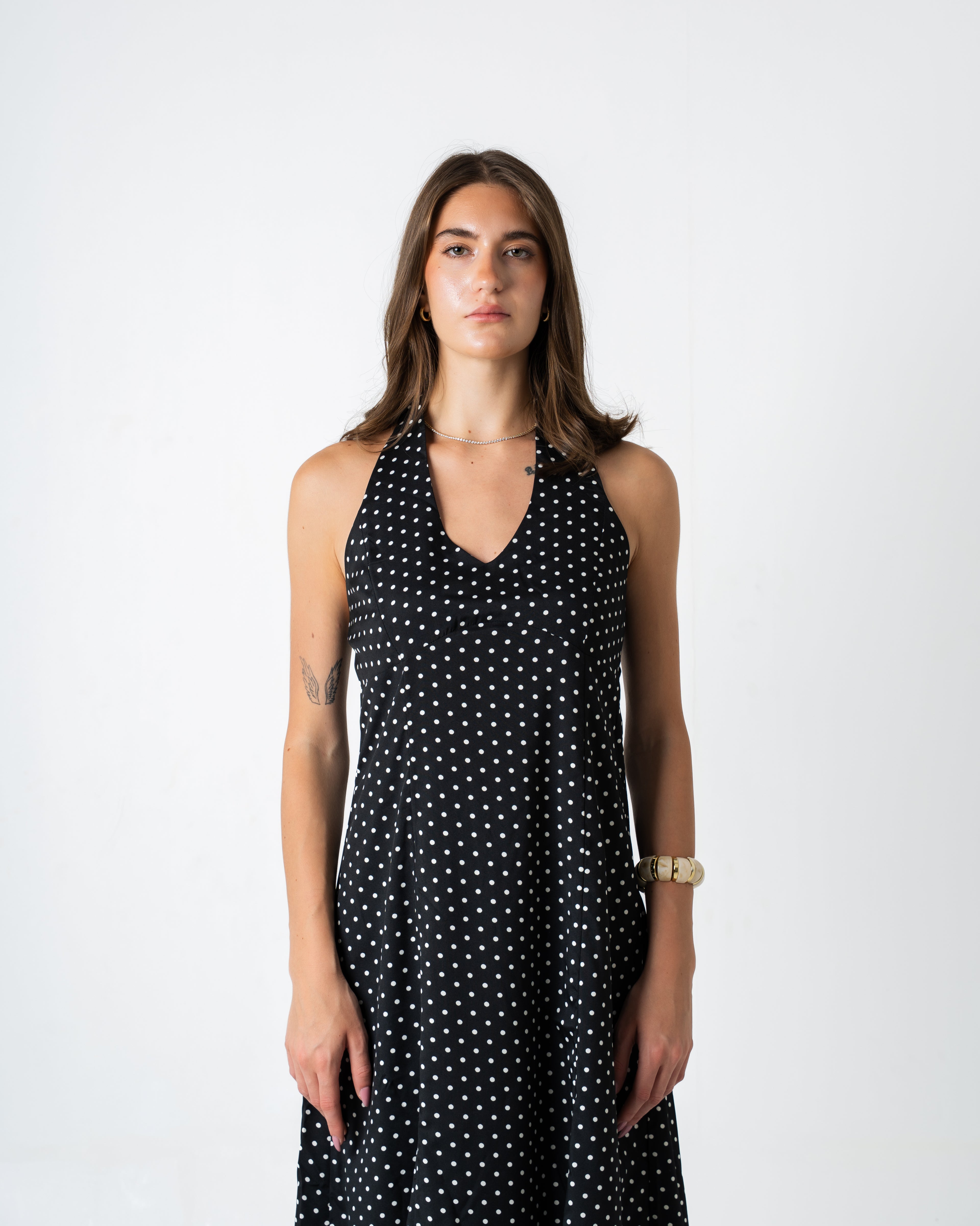 Polka Dots Dress - Black