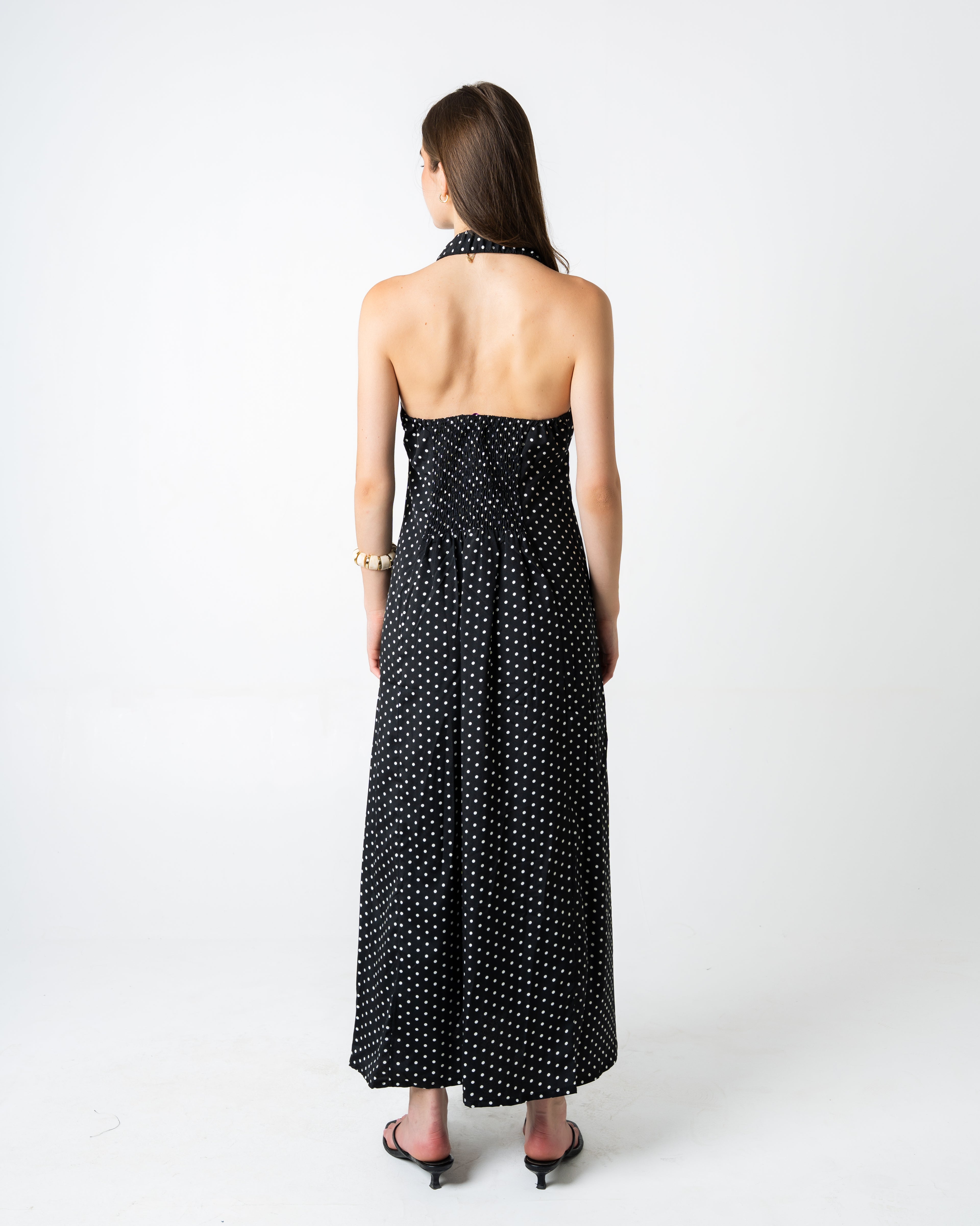 Polka Dots Dress - Black