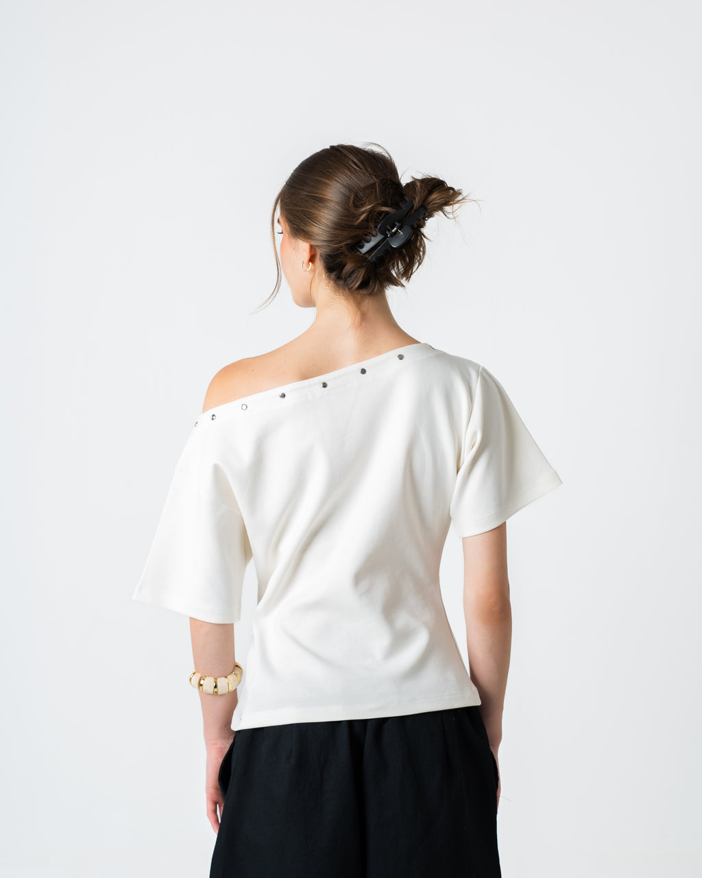 Off Shoulder t-shirt - White