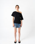 Off shoulder t-shirt - Black