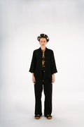 Black Linen Set