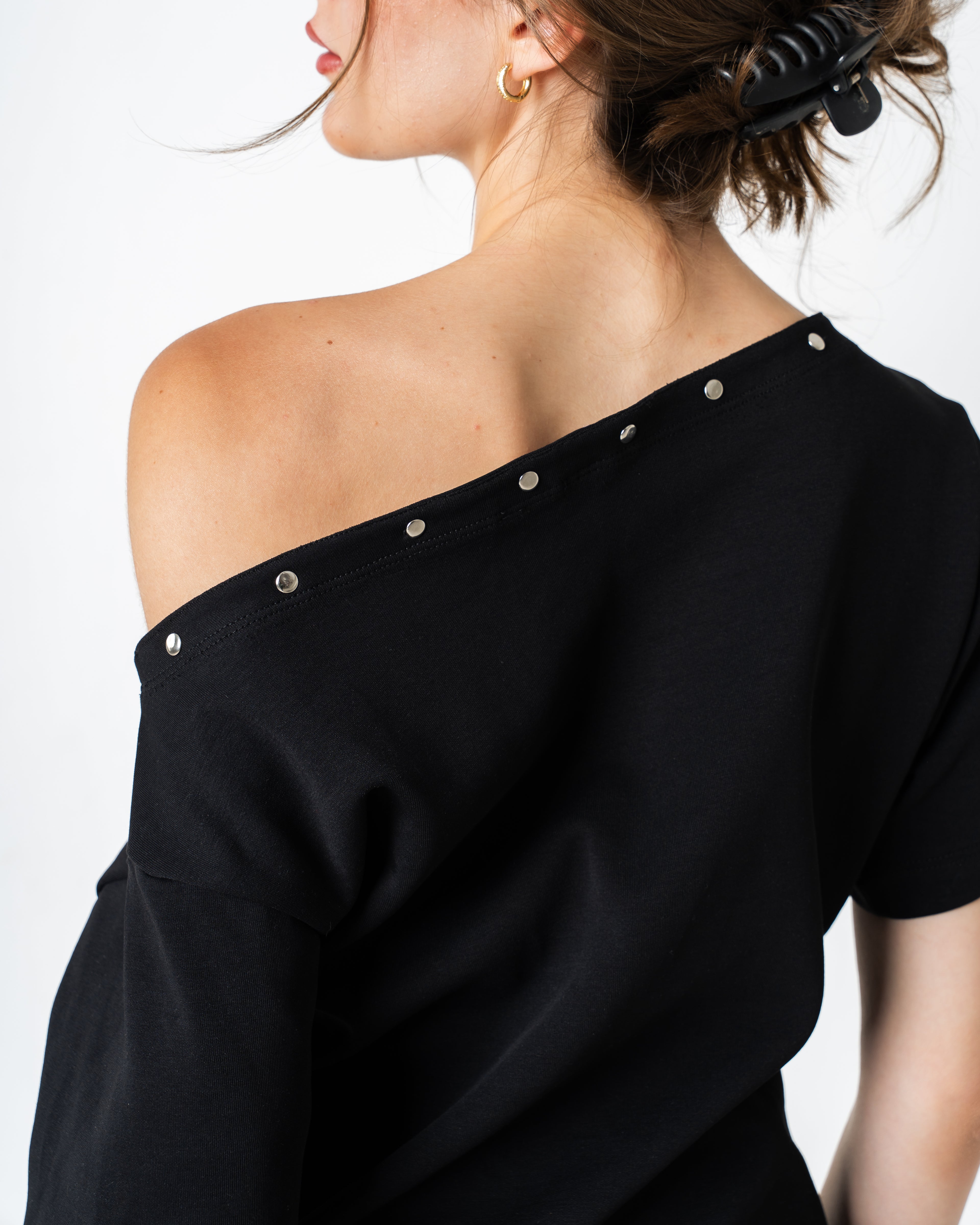 Off shoulder t-shirt - Black