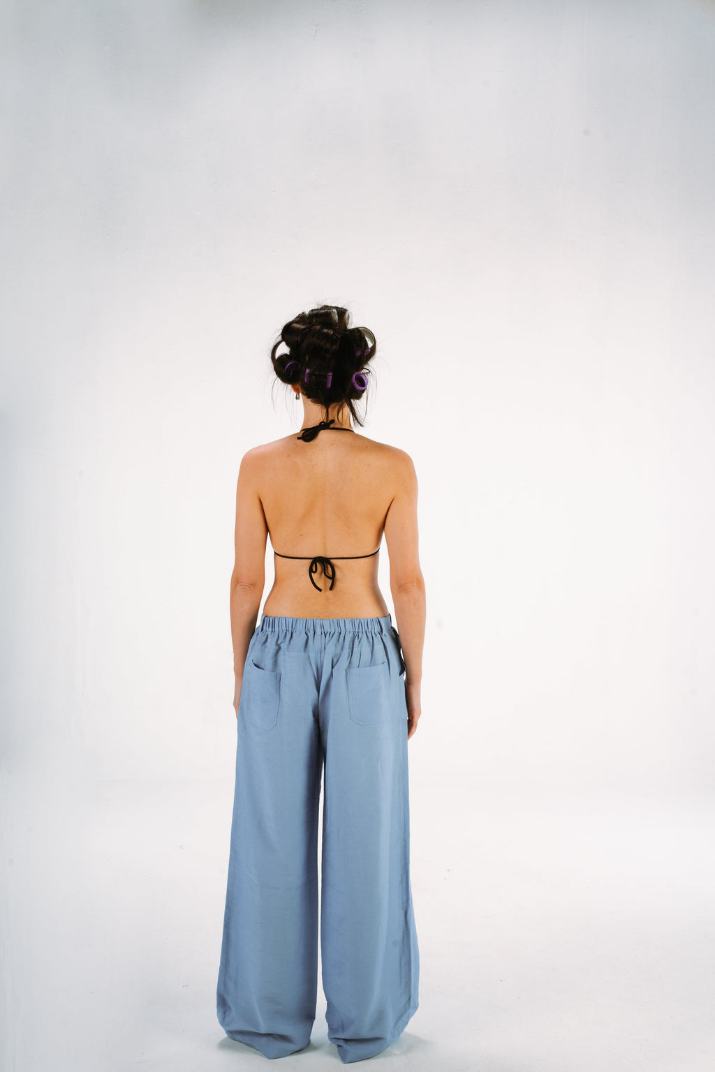 Baby Blue Linen Pants