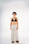 Beige Linen Pants