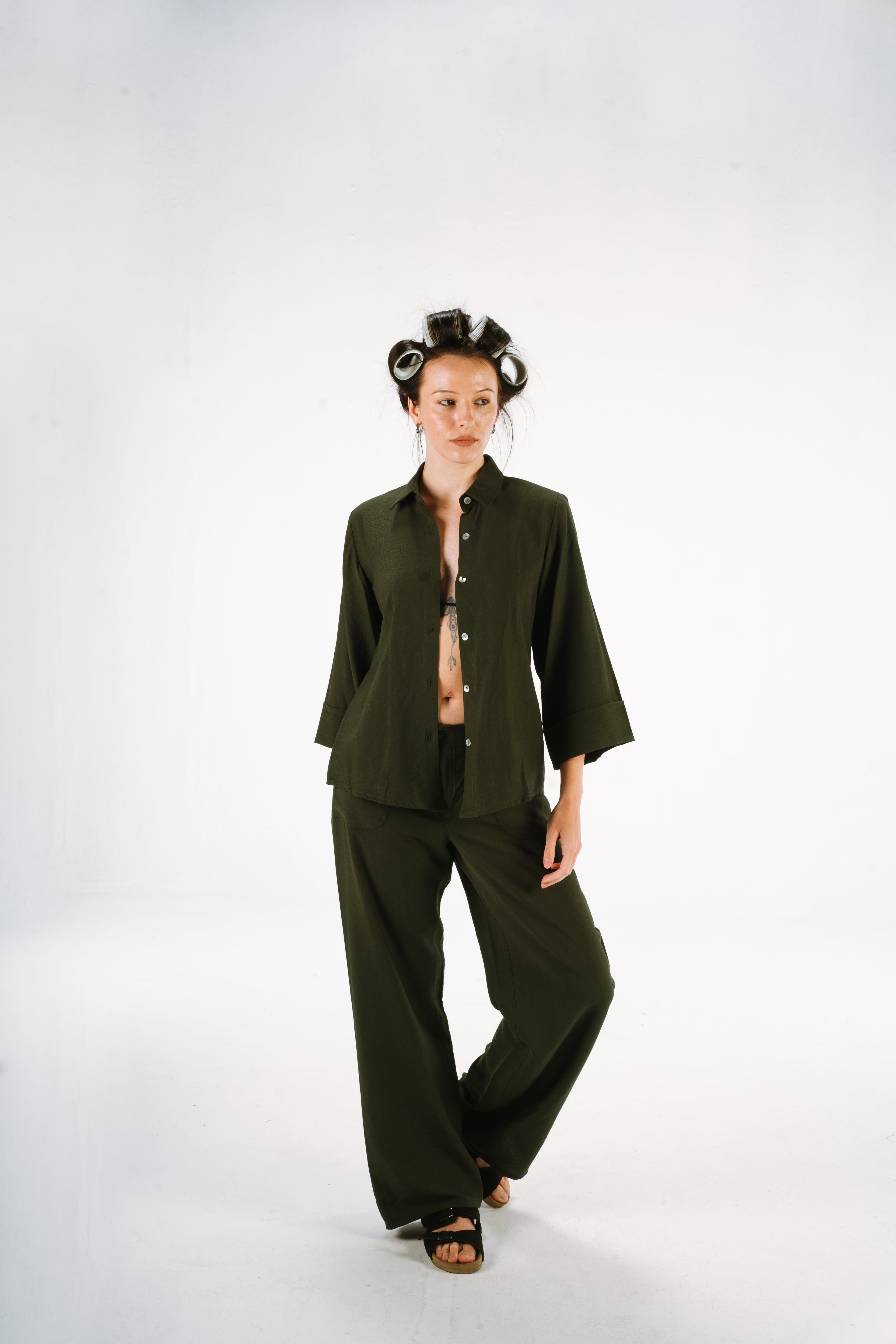 Black Linen Set