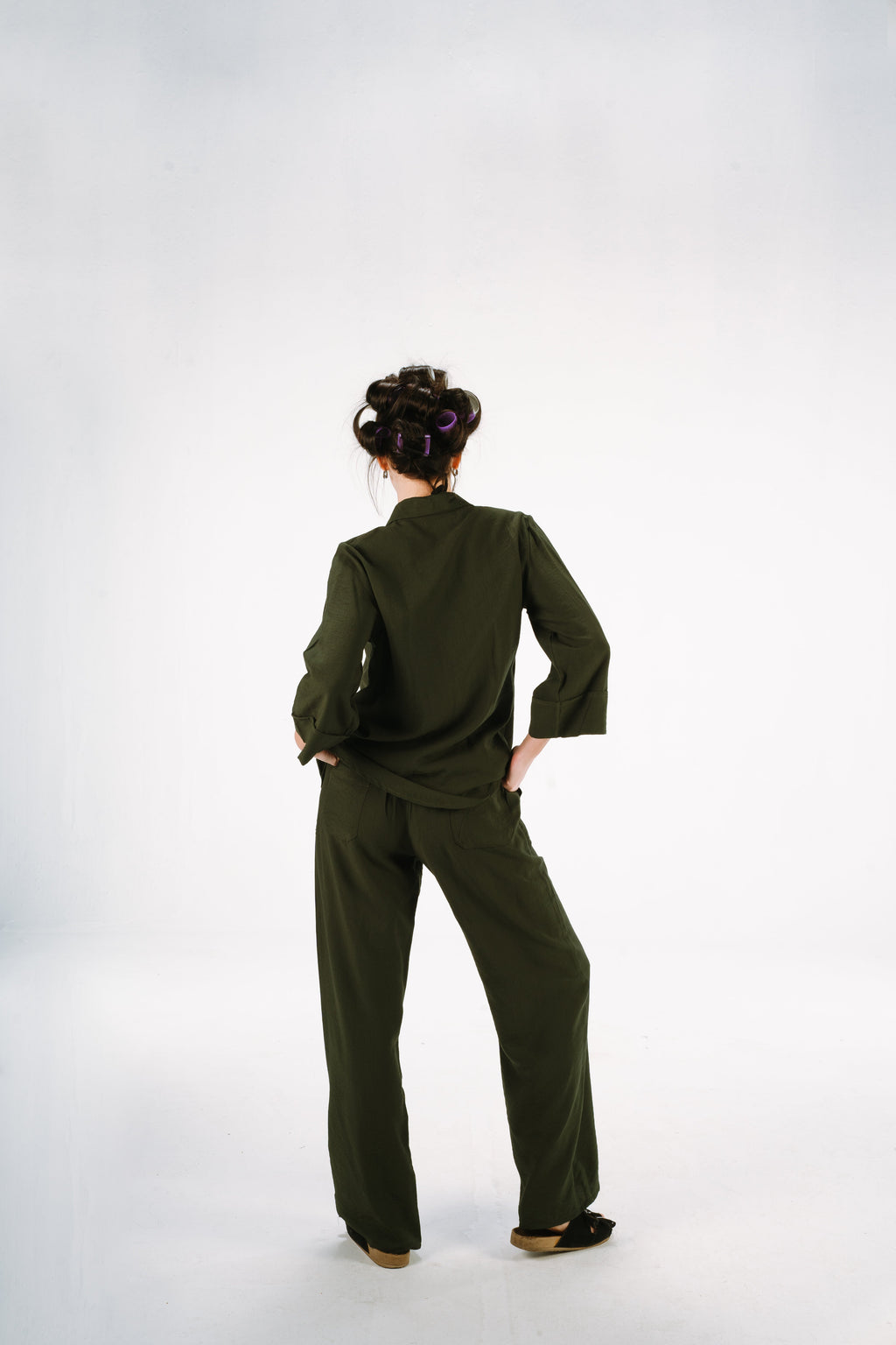 Olive Linen Set