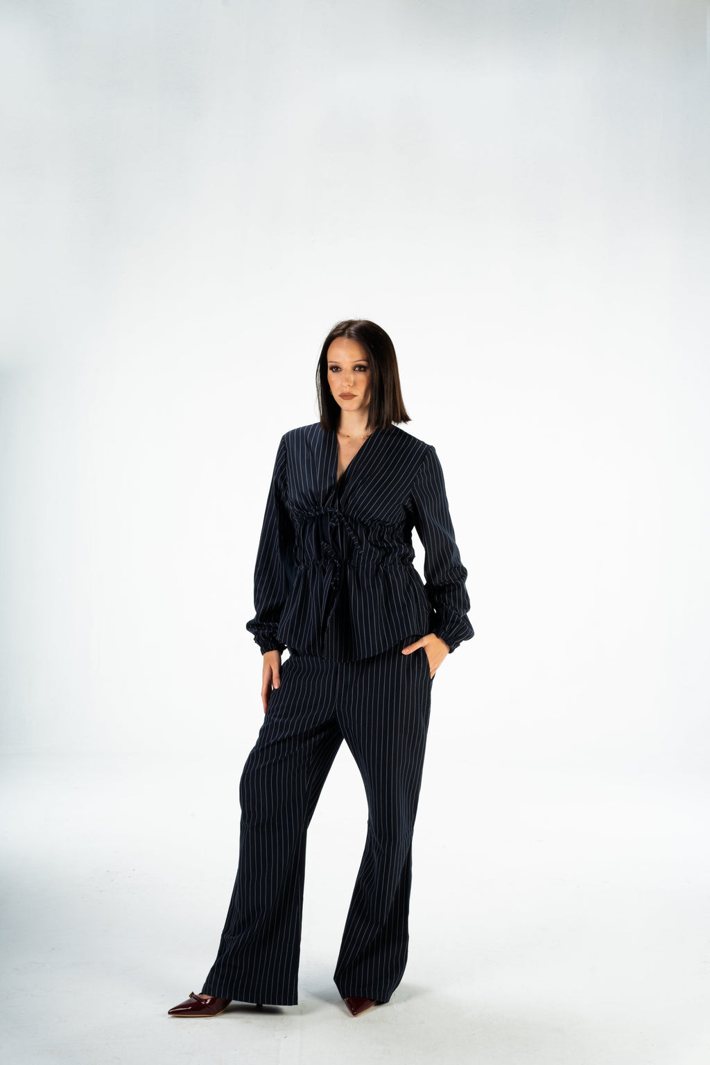 Stripped Grey Chemise