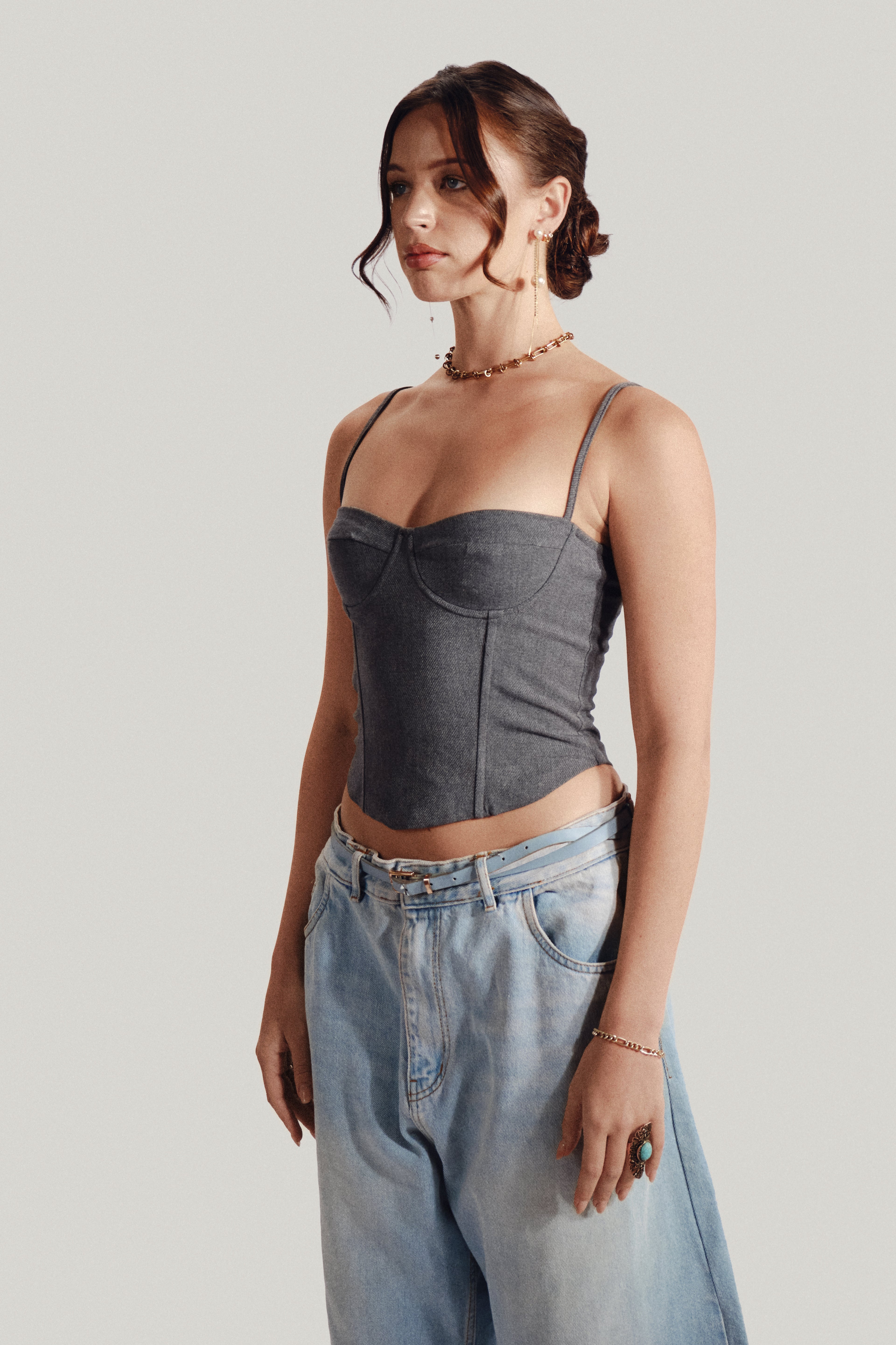 Grey Corset