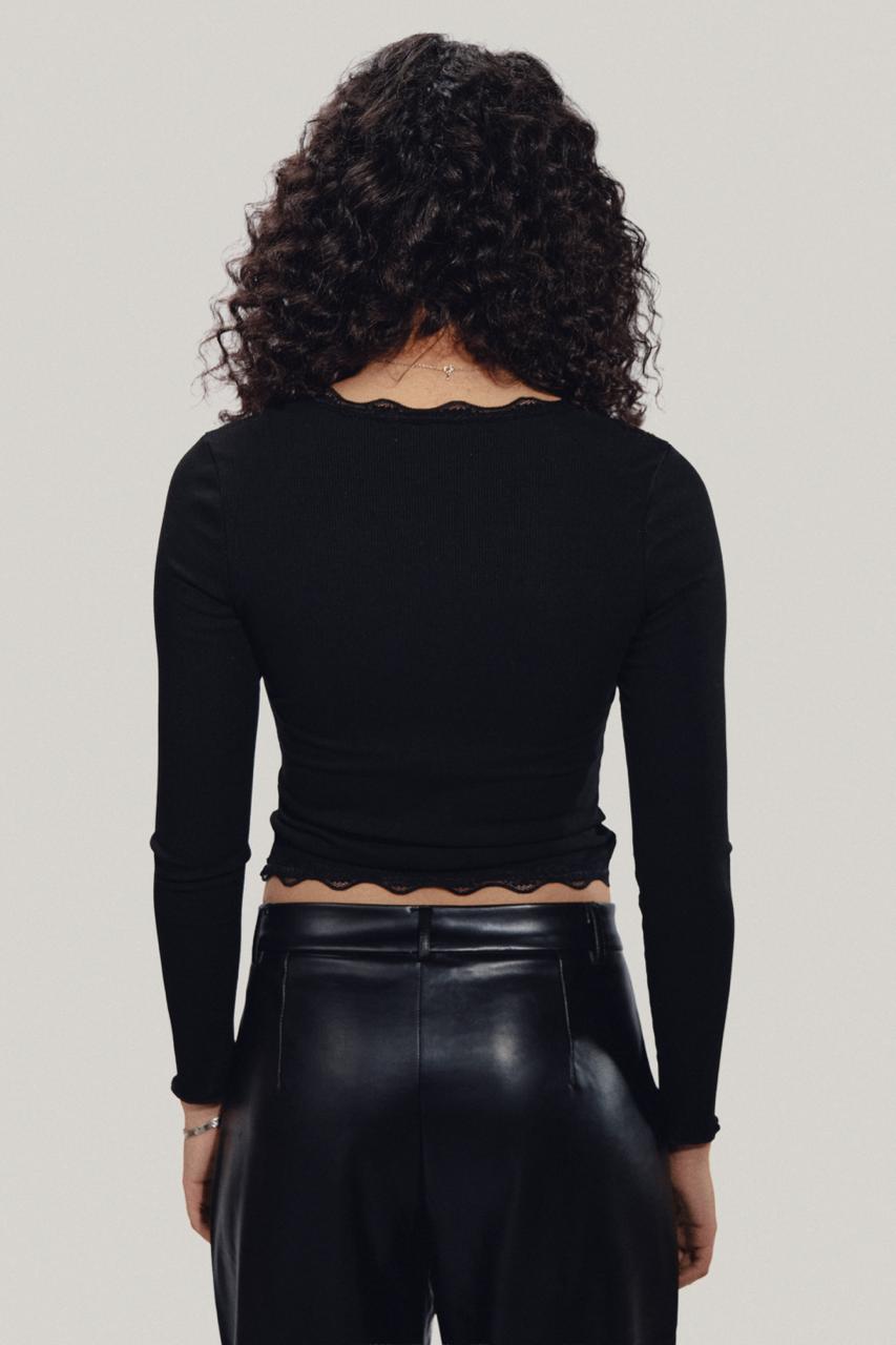 Lace Trim Top