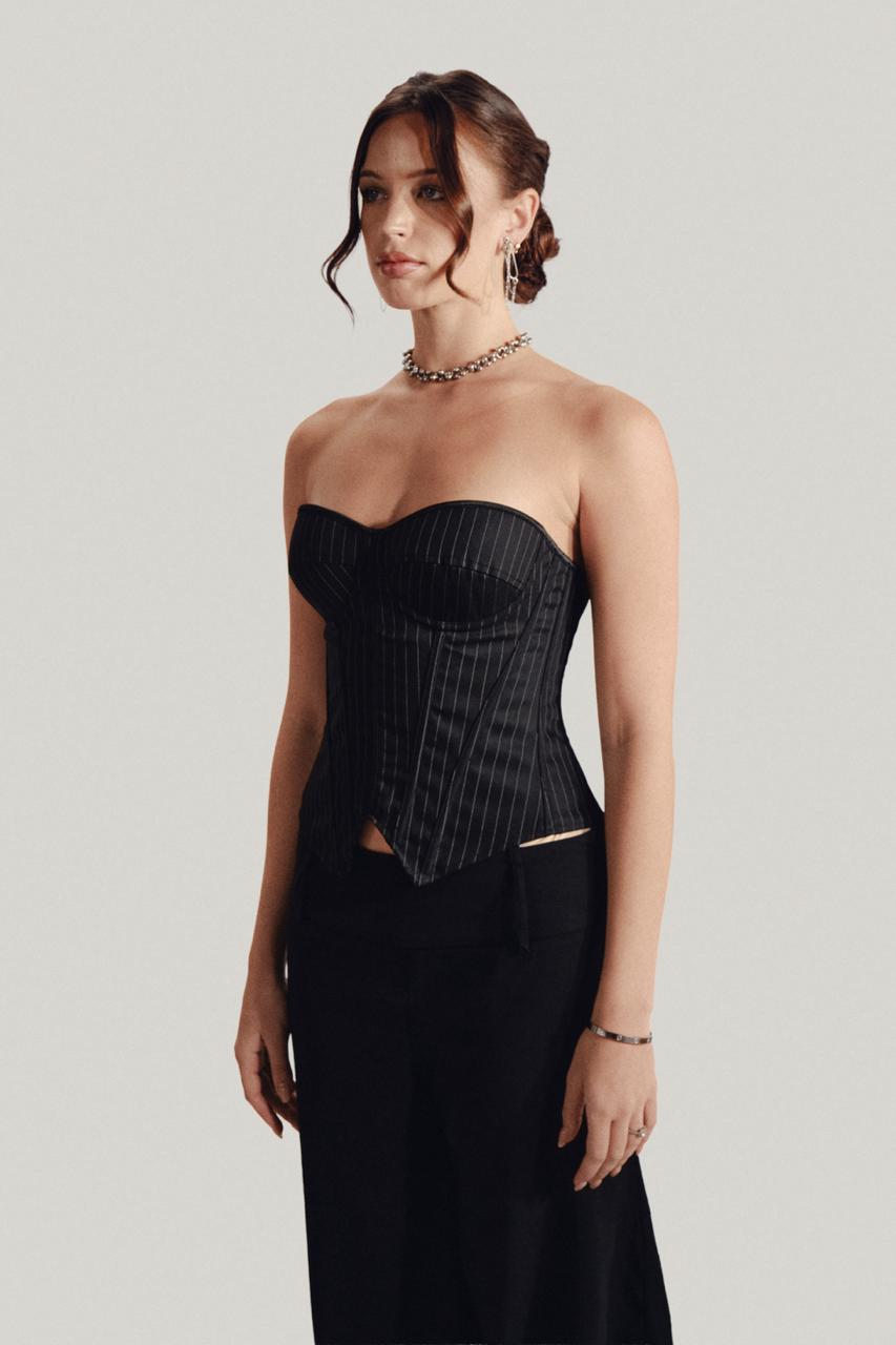 Stripped Corset Top