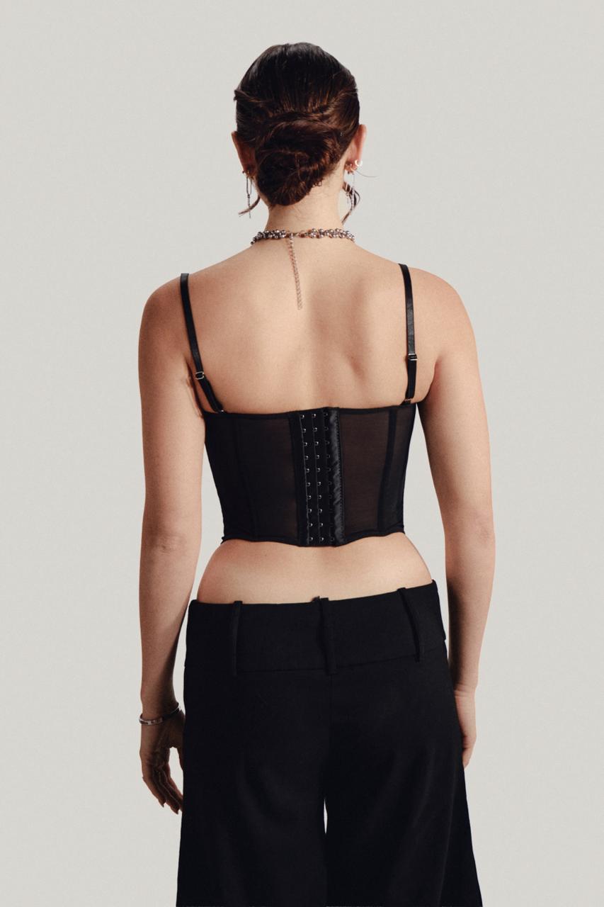 Lace Corset in Black