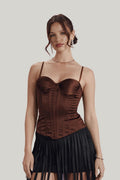 Brown Satin Corset